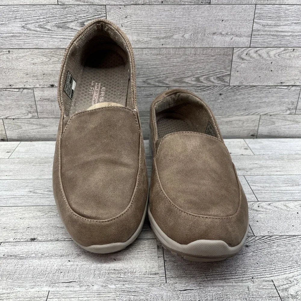 Skechers Reggae Fest 2.0 Textbook Relaxed Fit Dark‎ Taupe Shoes Women Size 10
